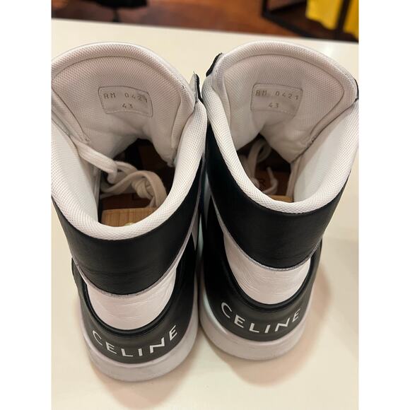 Celine CT-01 Z Black White Leather Trainer Sneaker Size 43 main image 12